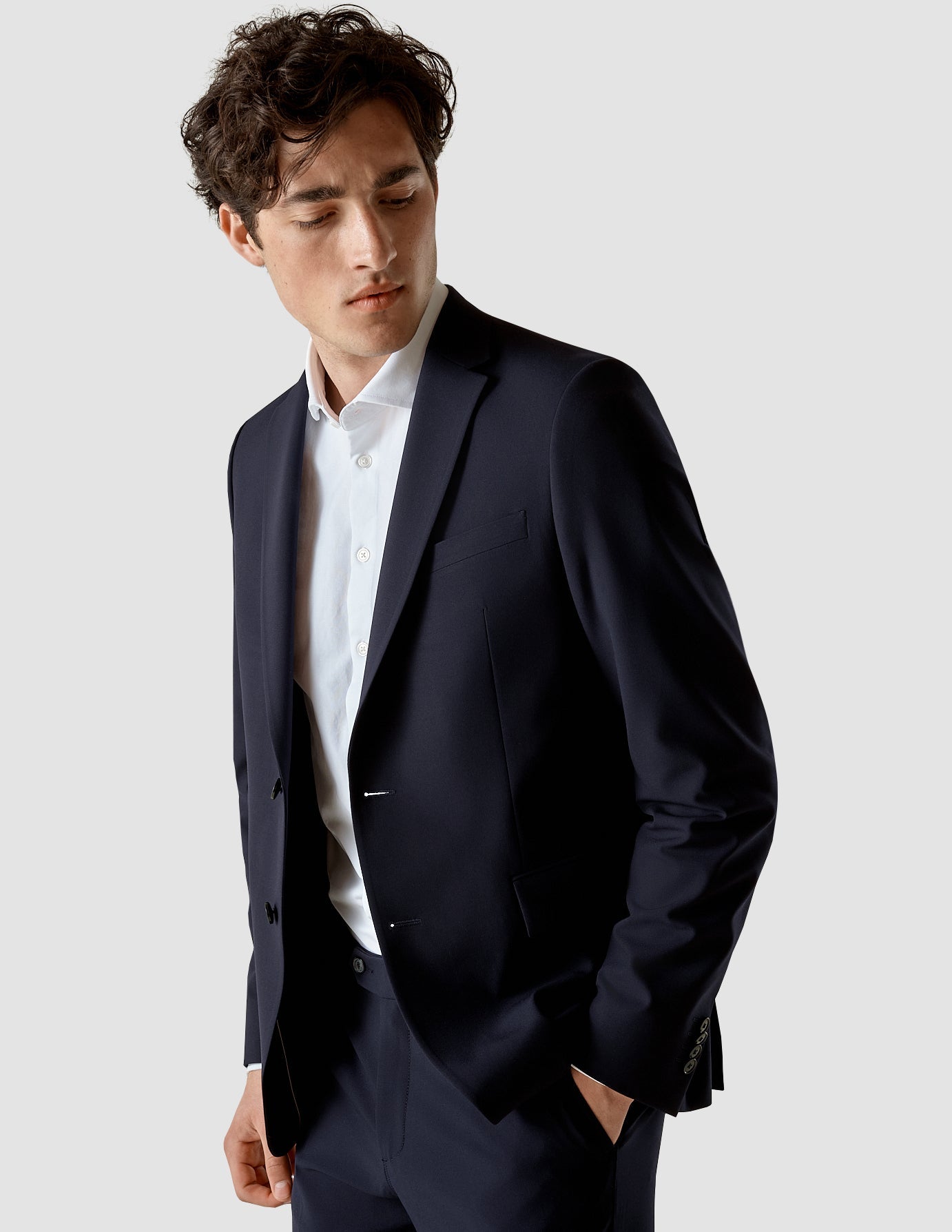 Essential Blazer Slim Midnight Blue | SHAPING NEW TOMORROW